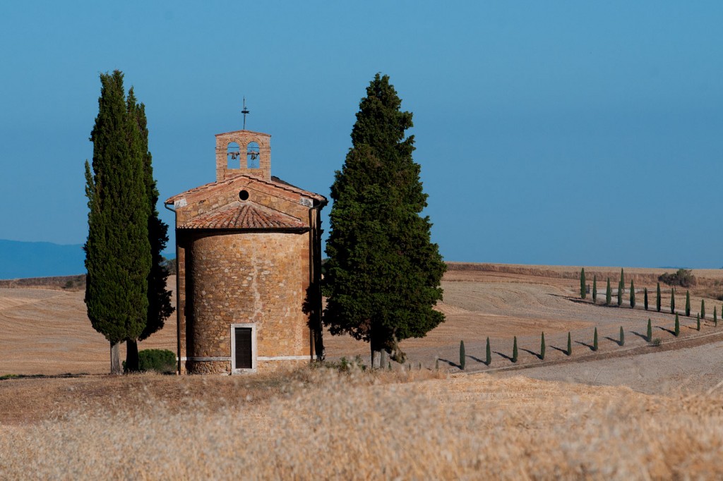 Vitaleta Chapel, Near San Quirico d'Orcia, Italy